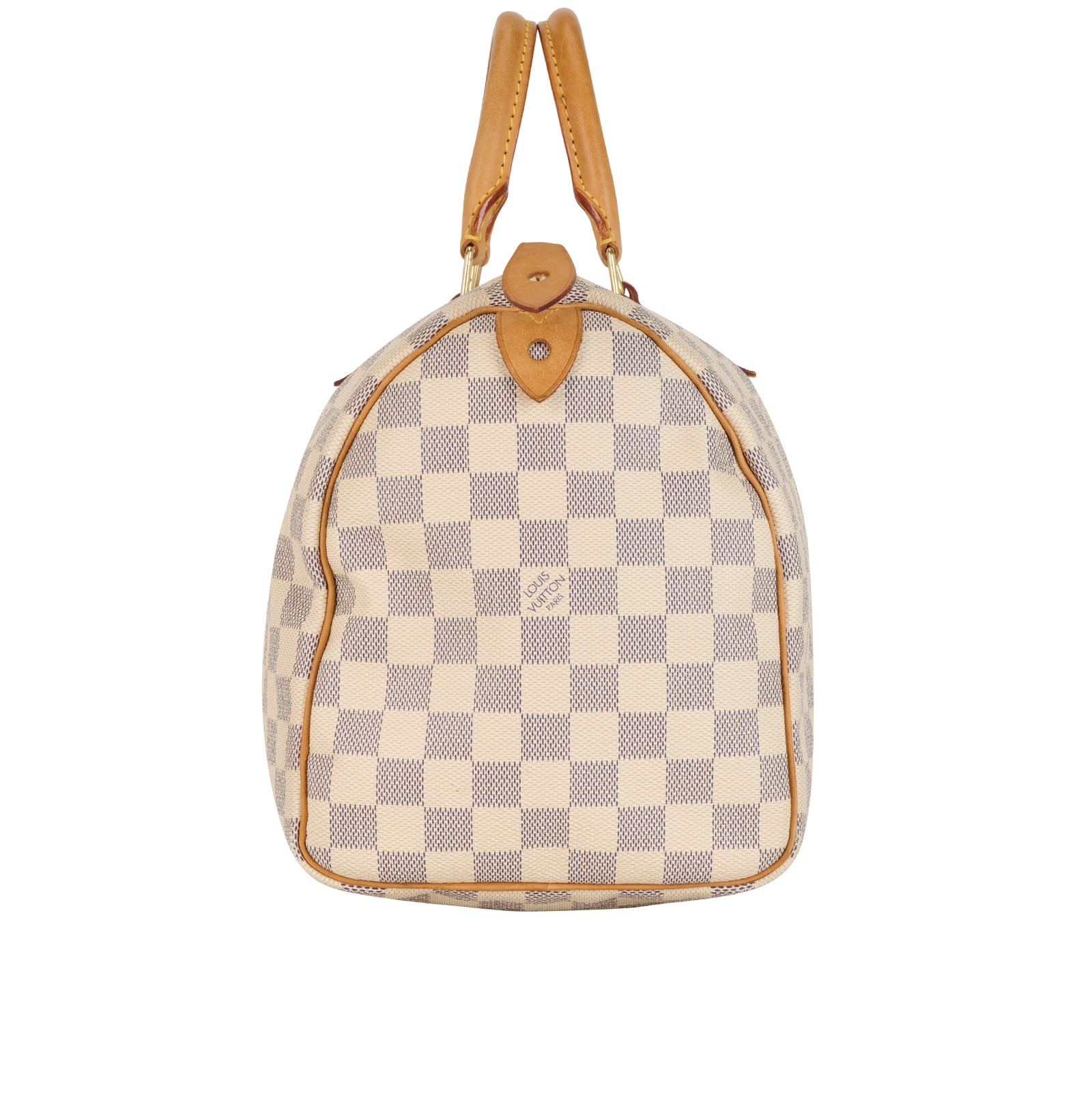 Speedy 30, &pound;630, Handbags, Blue/Cream, Canvas, Bottom view